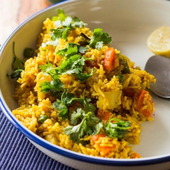 Indian One Pot Rice- Taheri / Tehri