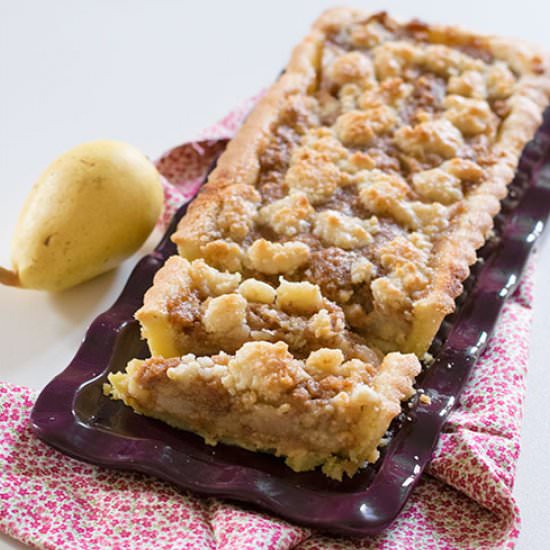 Crostata pere e amaretti