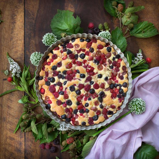 Seven Berry Clafoutis