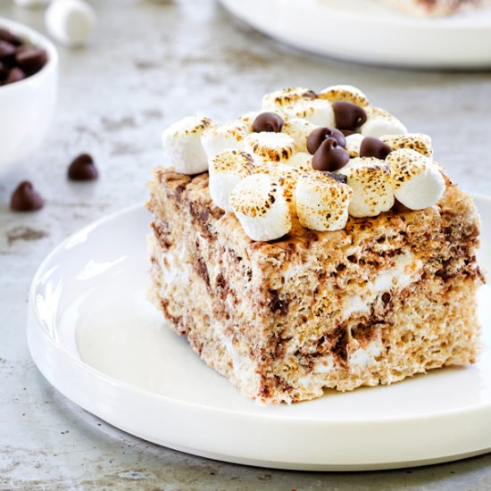 S’mores Marshmallow Crispy Treats