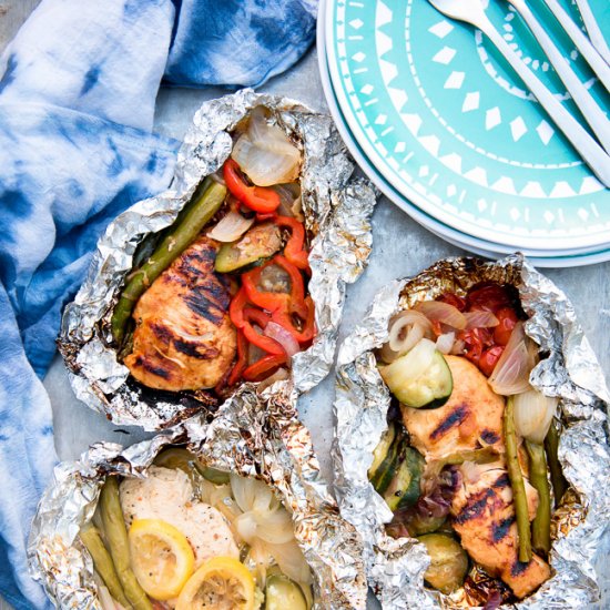 Grilled Chicken Foil Packs