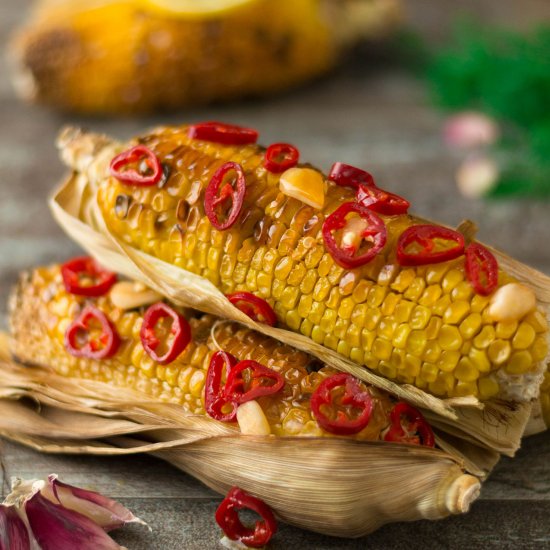 Chili Flavored Corn on the Cob