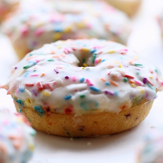 Baked Funfetti Donuts