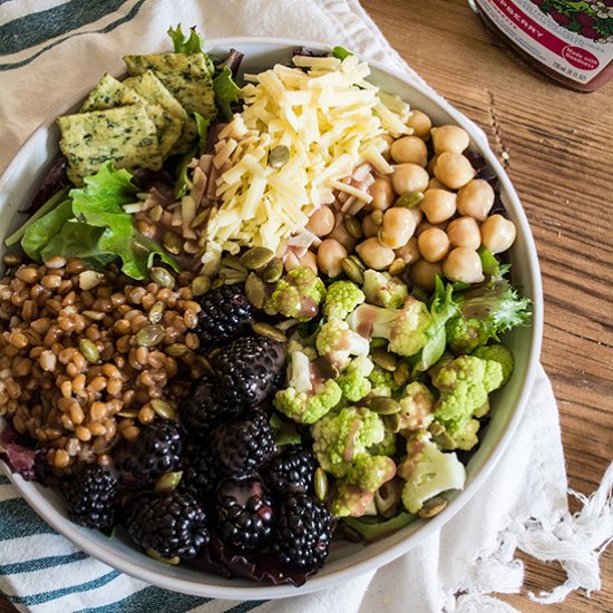 Green Cauliflower Wheat Berry Salad