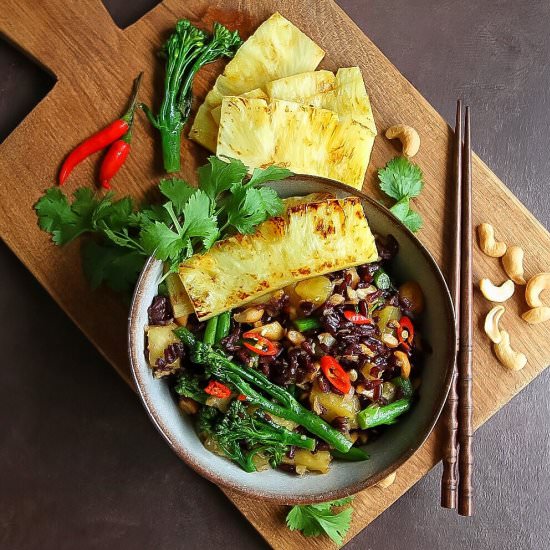 Black Rice Stir Fry