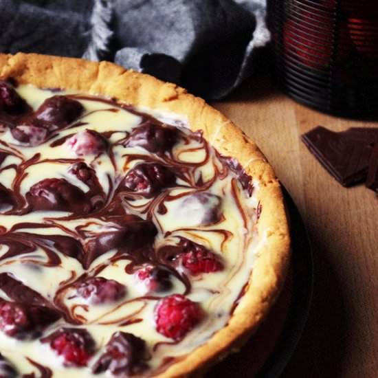 Double Chocolate Raspberry Tart