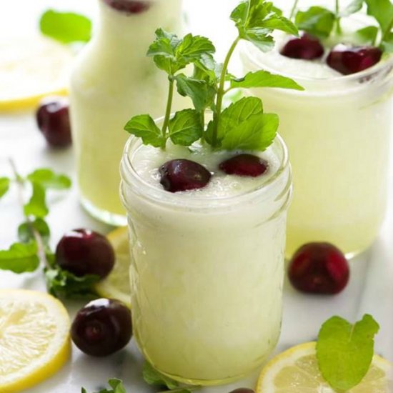 Spiked Cherry Lemonade Slushies