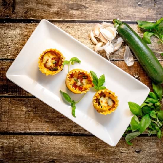 Mini Veggie Lasagna Cups