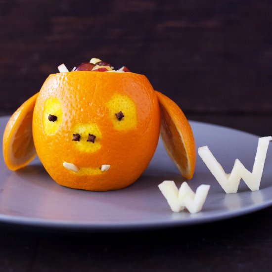 Carved Orange Warthog