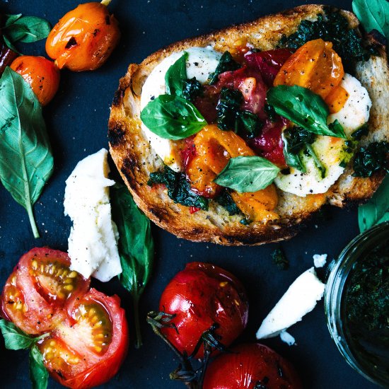 Char-Grilled Tomato Bruschetta