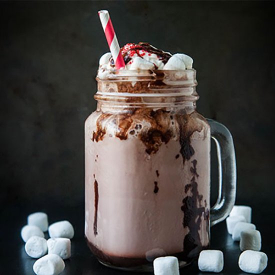 Frozen Hot Chocolate Floats