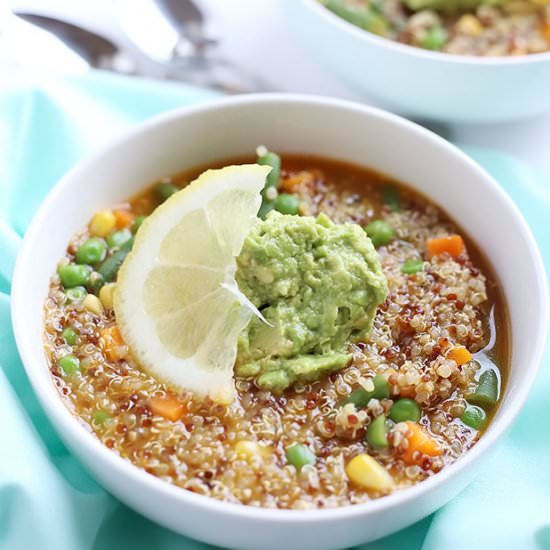 ONE POT QUINOA VEGGIE SOUP