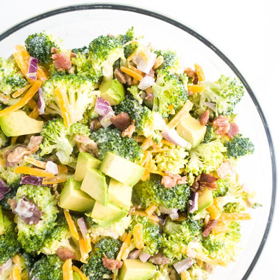 Bacon Avocado Broccoli Salad