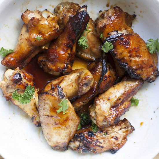 Grilled Honey Soy Chicken Wings