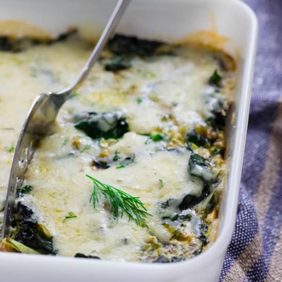 Chard and Egg Bake 