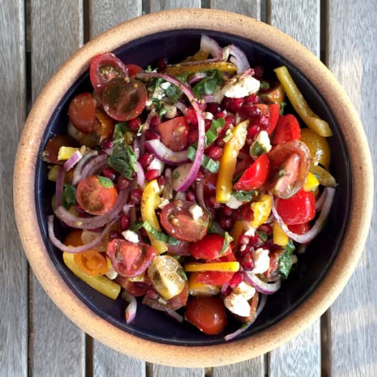 Tomato & Pomegranate Salad