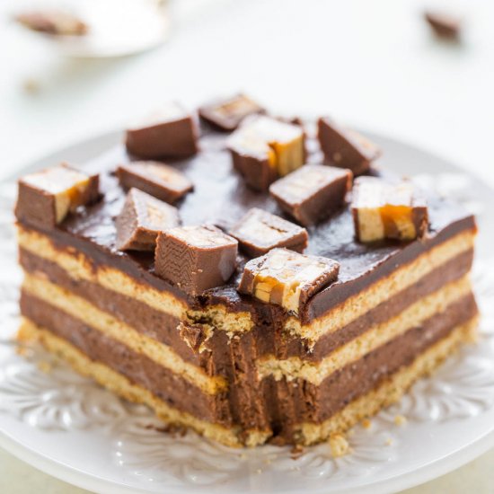 Chocolate Candy Bar Icebox Cake