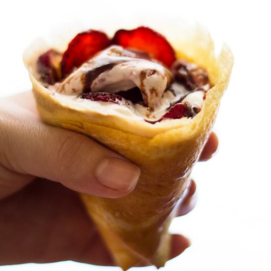 Crepe Cones for Two