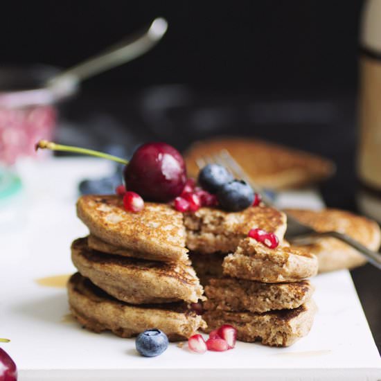 Whole Wheat Aquafaba Pancakes