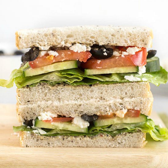 Greek Salad Sandwich