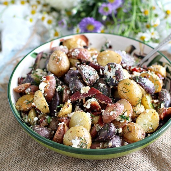 Bacon Potato Feta Salad