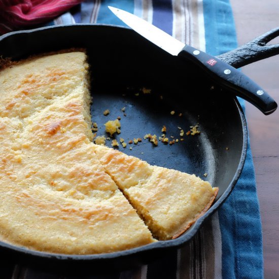 Sweet Honey Skillet Cornbread