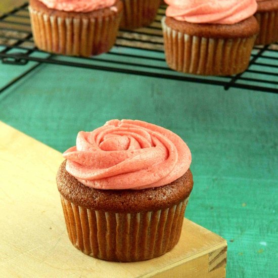 Strawberry Cupcakes From Scratch