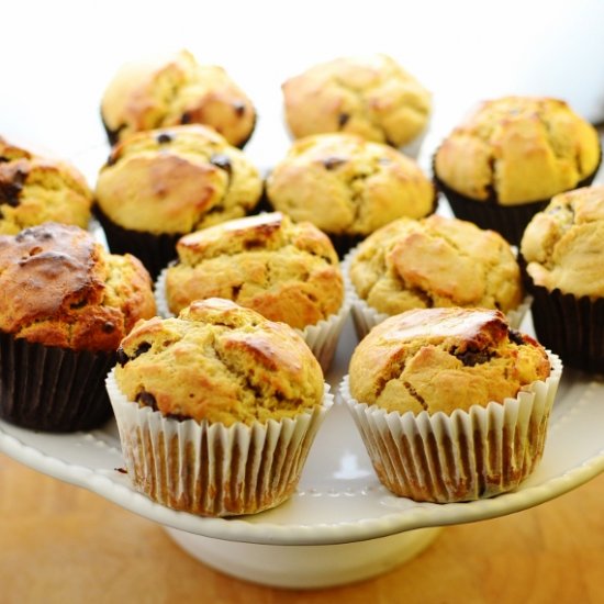 Peanut Butter Banana Muffins