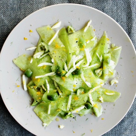 Honeydew, Fennel & Olive Salad