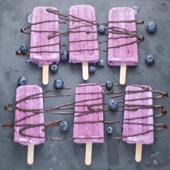 Blueberry Yogurt Breakfast Pops