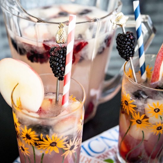 Blackberry Peach Lemonade