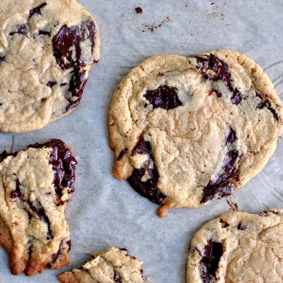 Tahini Chocolate Chip Cookies