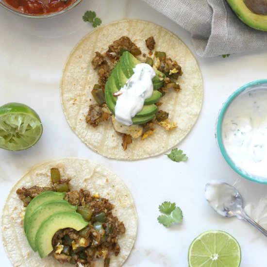 Veggie Breakfast Tacos