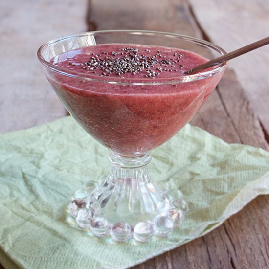 Strawberry Banana Chia Seed Pudding