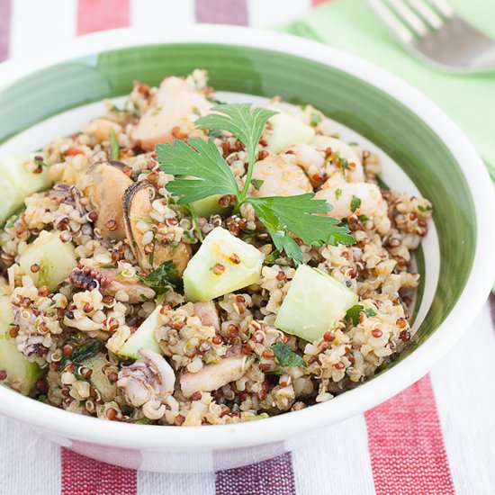 Bulgur & Quinoa Summer Salad