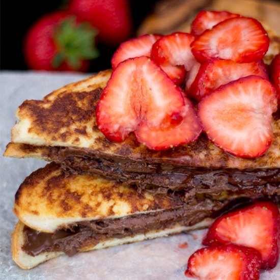 Strawberry Nutella French Toast