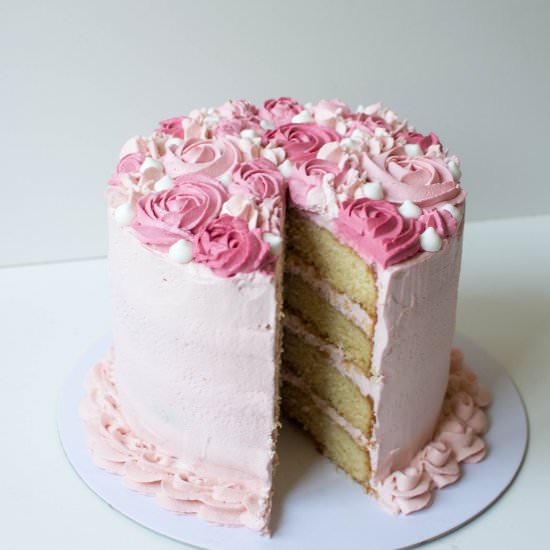 Raspberry Cream Cake