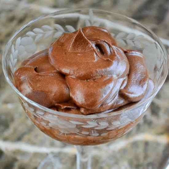 One Ingredient Chocolate Mousse