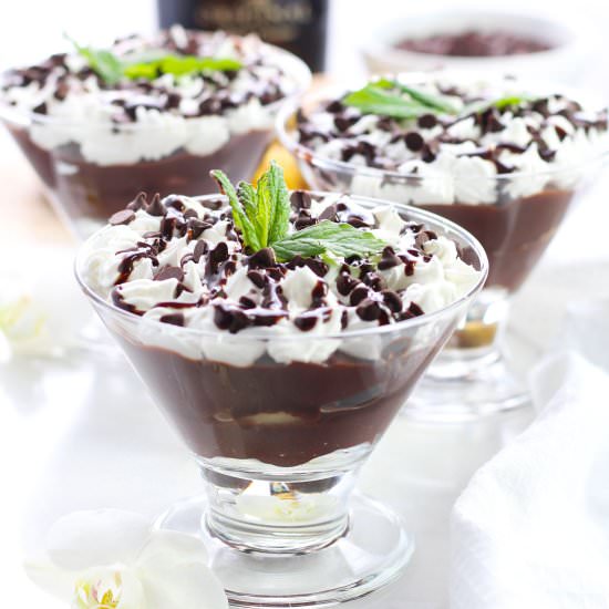 Baileys Banana Chocoalte Parfaits