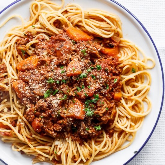 Slow Cooker Spaghetti Bolognese