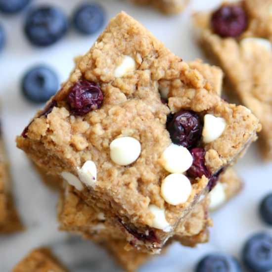 Blueberry Oatmeal Cookie Bars