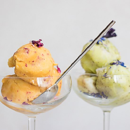 Brazilian super fruit ice creams