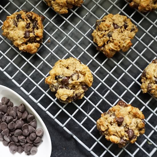 Trail mix cookies