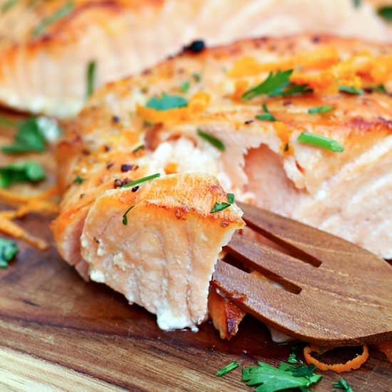 Orange Maple Glazed Salmon