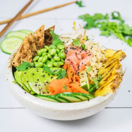 Ginger Tempeh Poke Bowls