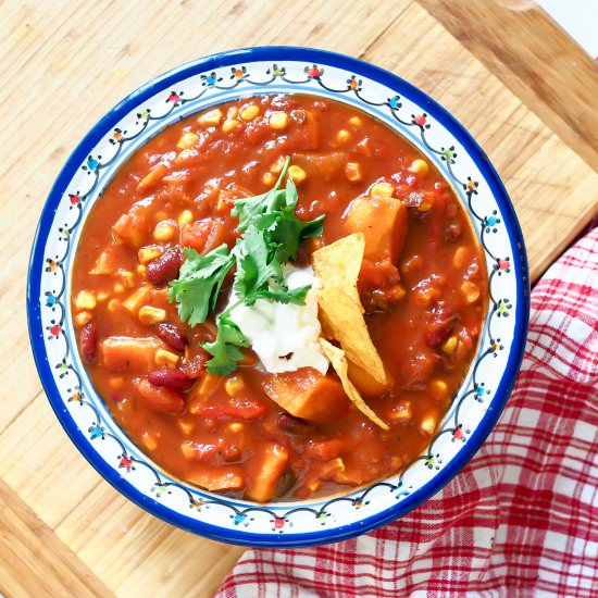 Vegan Sweet Potato Chili