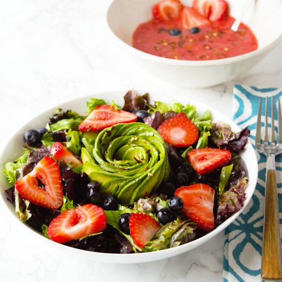 Strawberry Vinaigrette Berry Salad