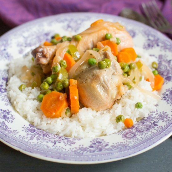 Peas and Carrots Chicken Stew