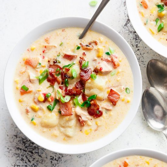 Slow Cooker Chicken Corn Chowder