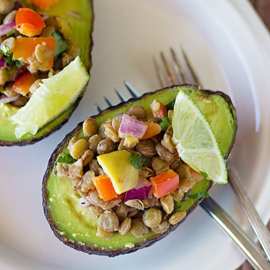 Avocado Lentil Salad